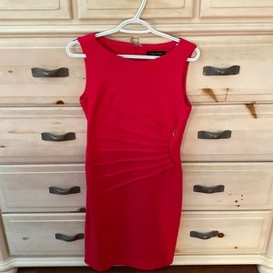 Ivanka Trump Hot Pink Sleeveless Starburst Dress